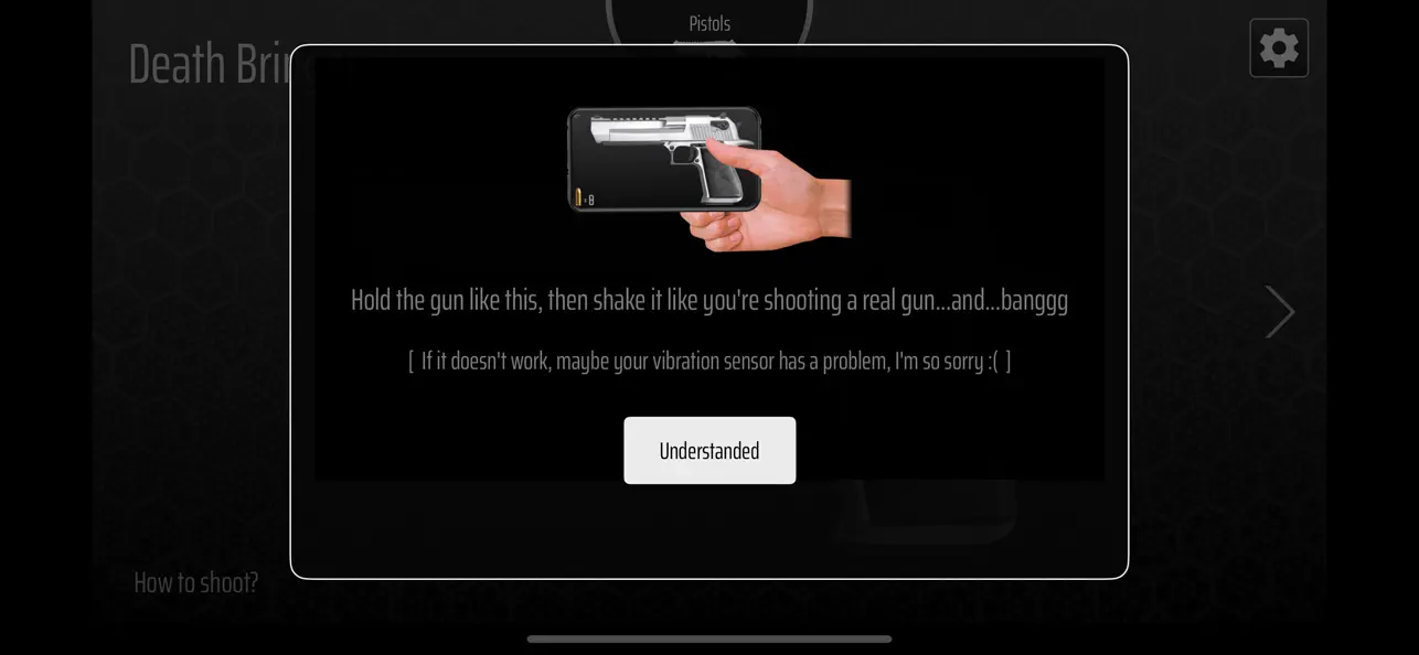 Gun Simulator - Shake to shoot screenshot 2