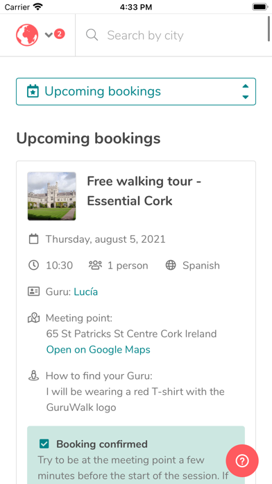 GuruWalk screenshot 2