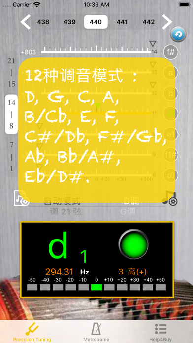 GuZheng Tuner - Pitch screenshot 2