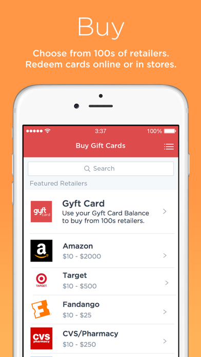 Gyft - Mobile Gift Card Wallet screenshot 3