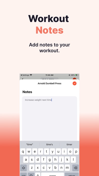 Gym Diary: Workout Tracker Log screenshot 2