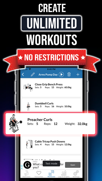 Gym Exercises & Workouts screenshot 6