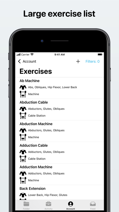 Gym log - Home workout planner screenshot 2