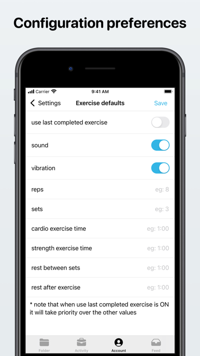 Gym log - Home workout planner screenshot 1