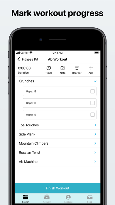 Gym log - Home workout planner screenshot 4