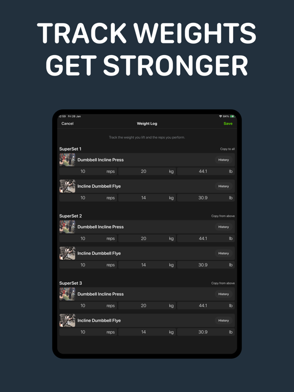 Gym Workout Planner - Gym Plan screenshot 2