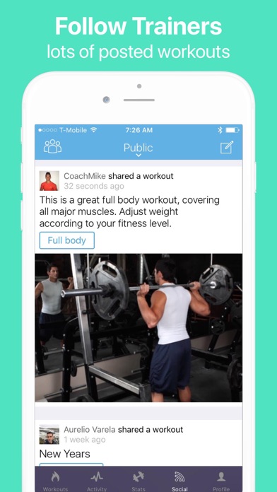 Gymatic Workout Tracker screenshot 1