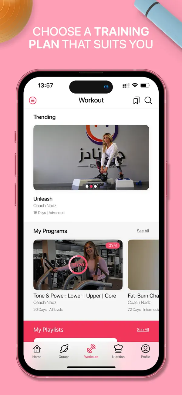 Gymnadz - Women's Fitness App screenshot 4