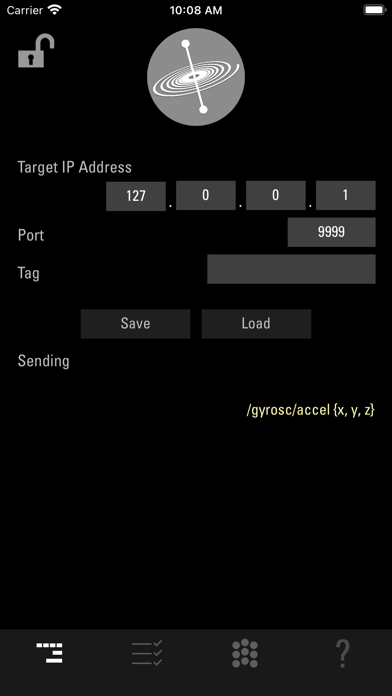 GyrOSC screenshot 3