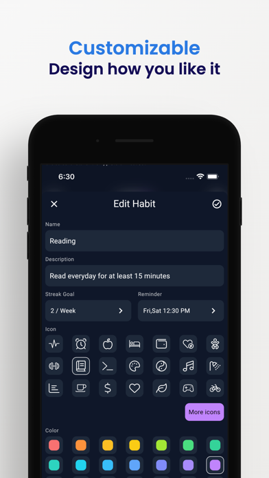 Habit Tracker - HabitKit screenshot 4