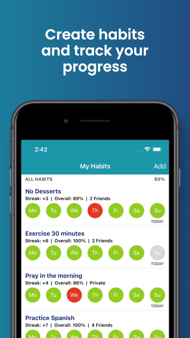 HabitShare - Habit Tracker screenshot 4