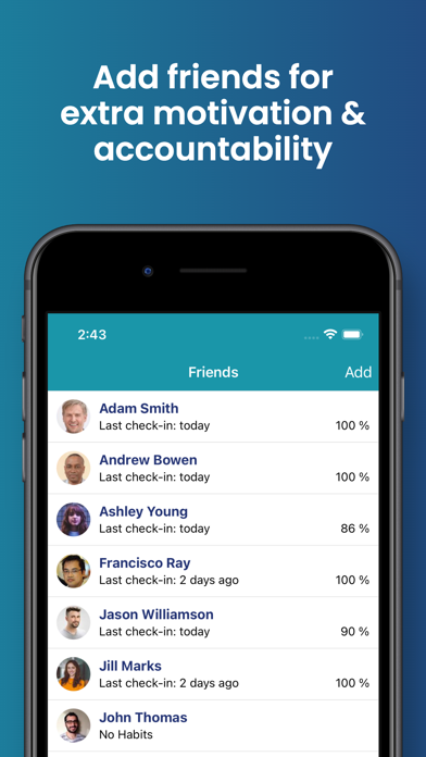 HabitShare - Habit Tracker screenshot 2
