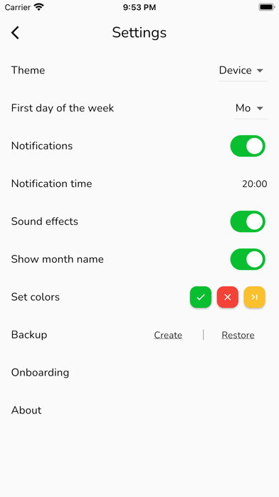 Habo (habit tracker) screenshot 3
