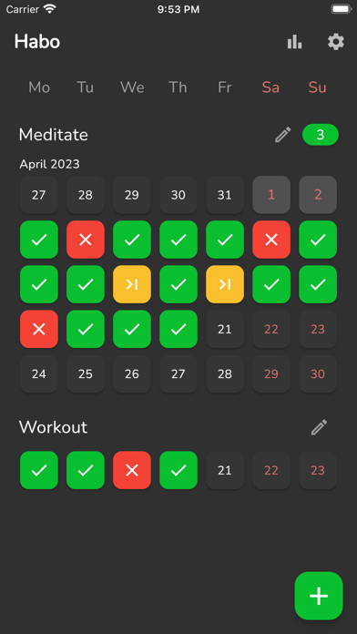 Habo (habit tracker) screenshot 5