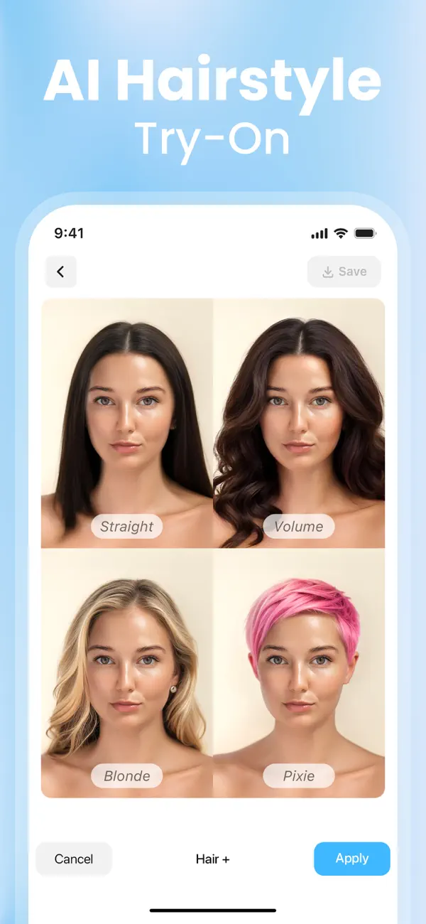 Hair AI: Hairstyle Filter, Cut screenshot 1
