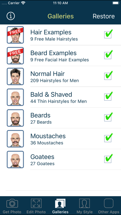 Hair and Beard Styles screenshot 2