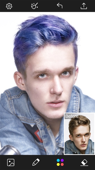 Hair Color Changer - Styles Salon & Recolor Booth screenshot 1