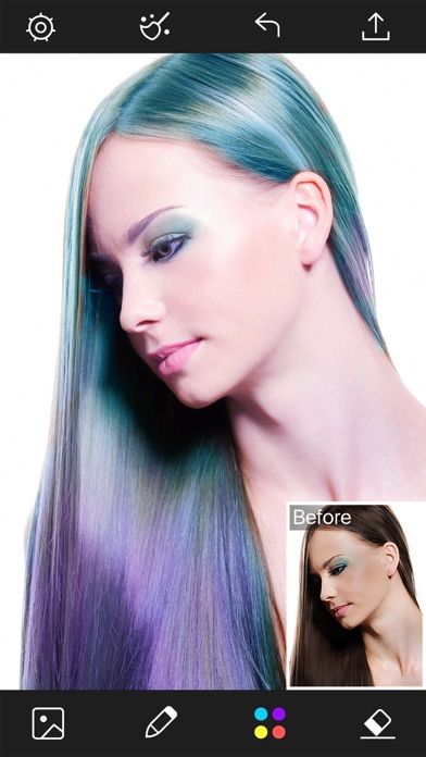 Hair Color Changer - Styles Salon & Recolor Booth screenshot 2