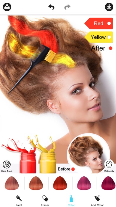 Hair Color Dye -Hairstyles Wig screenshot 3