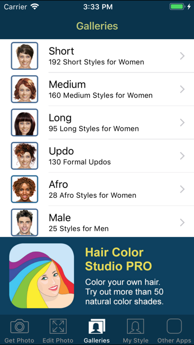 Hairstyle Try On PRO screenshot 1