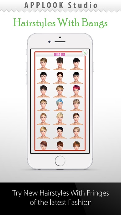 Hairstyle Try On With Bangs screenshot 3