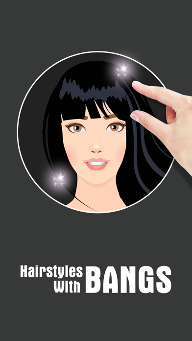 Hairstyle Try On With Bangs screenshot 1