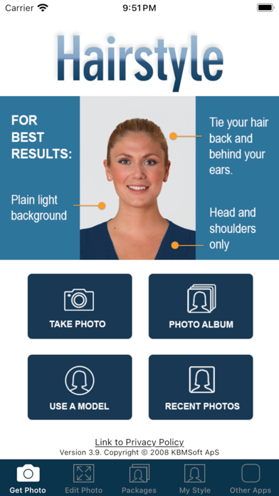 Hairstyle Try On screenshot 1