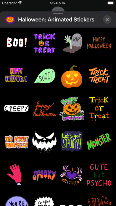 Halloween: Animated Stickers screenshot 3