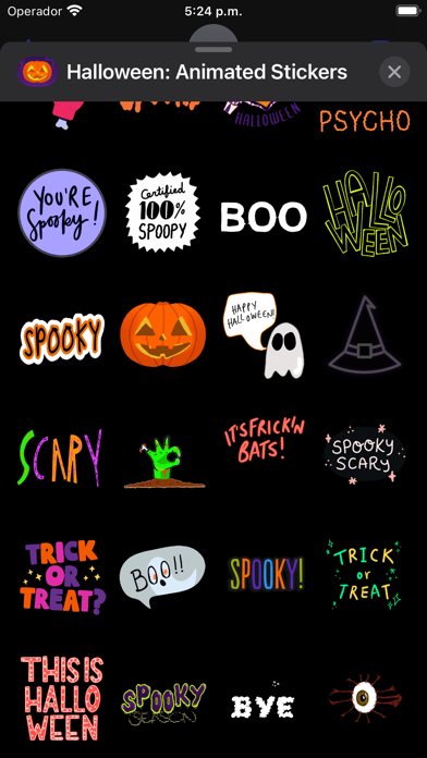 Halloween: Animated Stickers screenshot 1