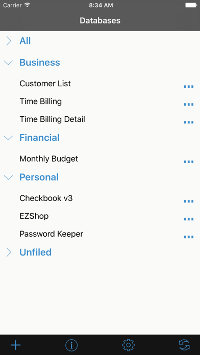 HanDBase Database Manager screenshot 2