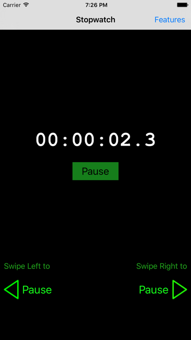 Hands-free Stopwatch: use hand gestures to control timer for swimming and kitchen screenshot 1