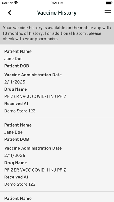 Hannaford Rx screenshot 1