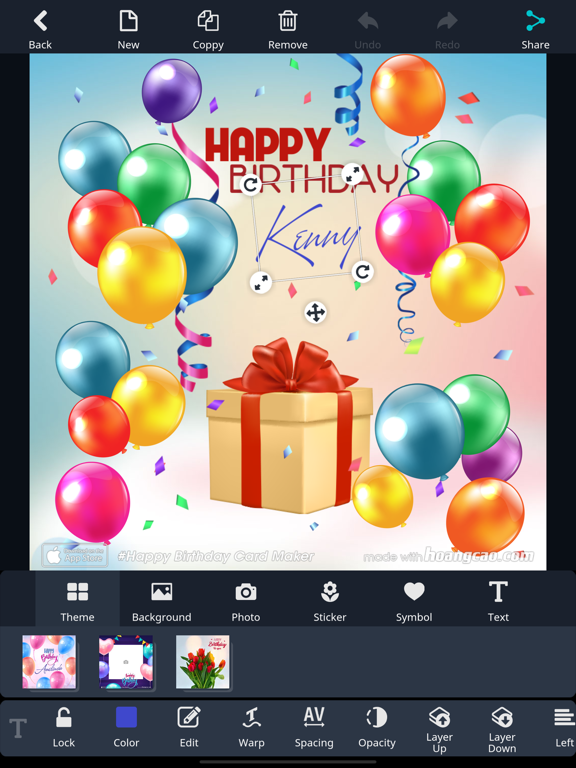 Happy Birthday Card Maker screenshot 2