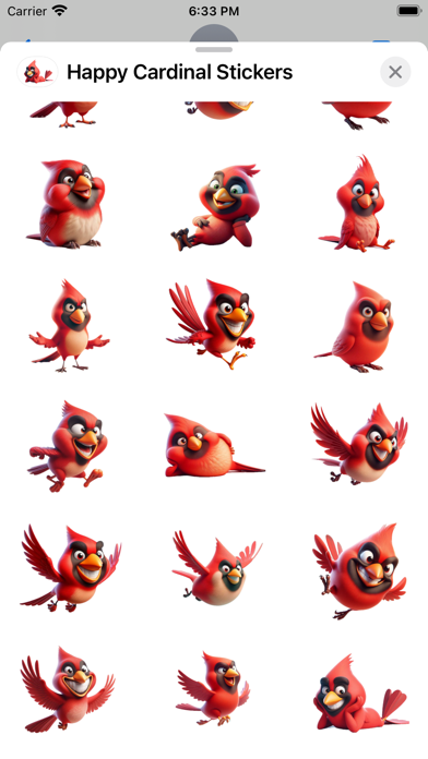 Happy Cardinal Stickers screenshot 4