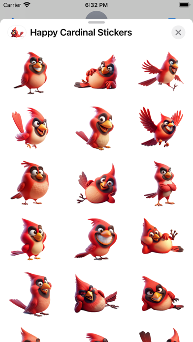 Happy Cardinal Stickers screenshot 6