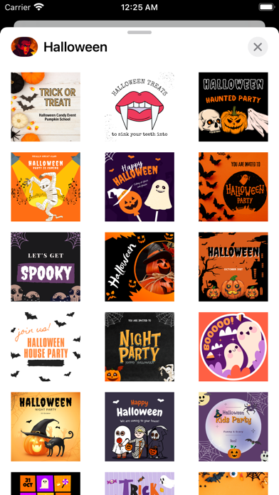 Happy Halloween Party Cards screenshot 2