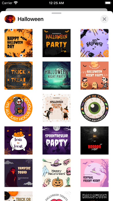 Happy Halloween Party Cards screenshot 3