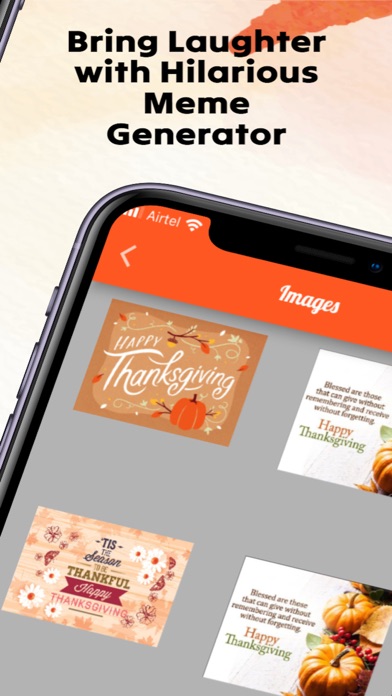 Happy Thanksgiving Day Gif SMS screenshot 3