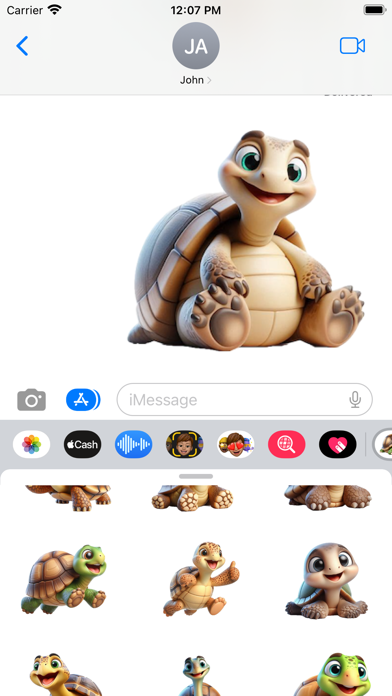 Happy Tortoise Stickers screenshot 2