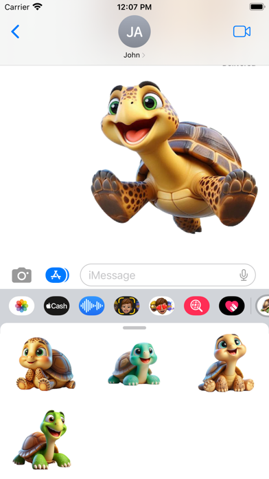 Happy Tortoise Stickers screenshot 1