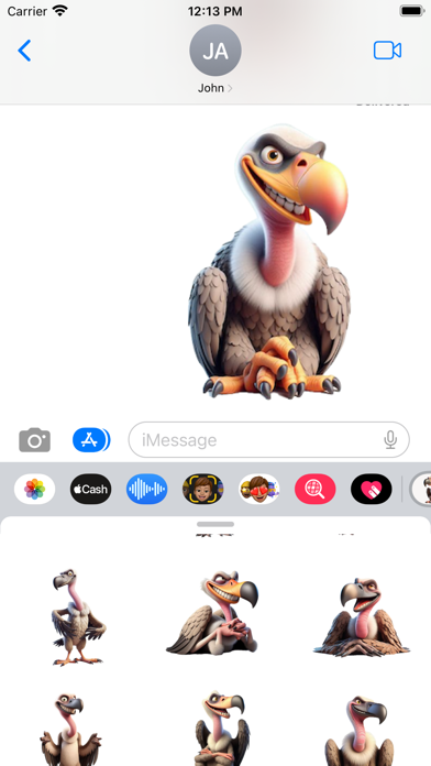 Happy Vulture Stickers screenshot 2