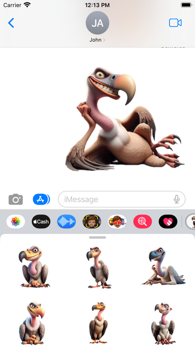 Happy Vulture Stickers screenshot 1