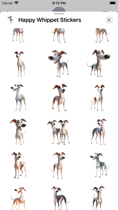Happy Whippet Stickers screenshot 5