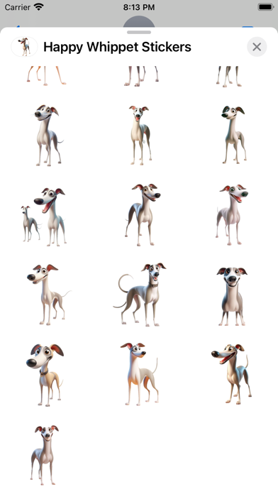 Happy Whippet Stickers screenshot 4