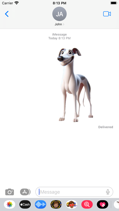 Happy Whippet Stickers screenshot 3