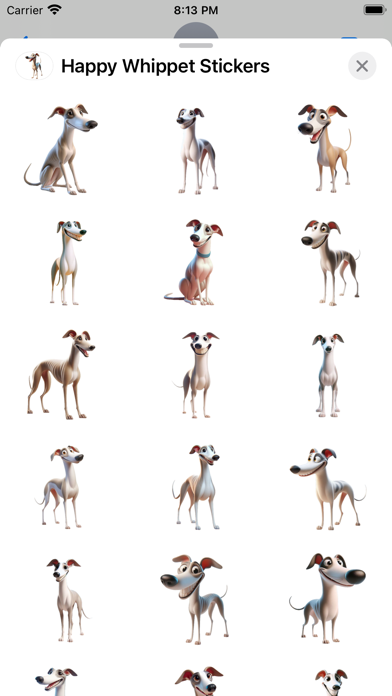 Happy Whippet Stickers screenshot 6
