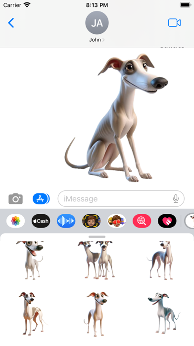 Happy Whippet Stickers screenshot 2