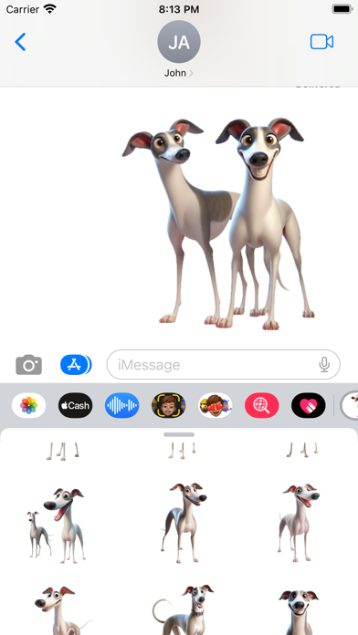Happy Whippet Stickers screenshot 1