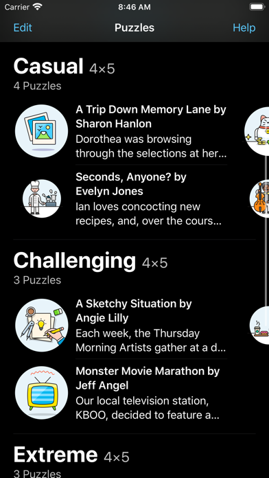 Hard Penny Dell Logic Puzzles screenshot 1