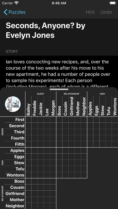 Hard Penny Dell Logic Puzzles screenshot 2